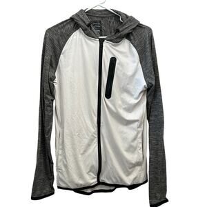 AE Active White Full Zip Track Jacket 360 Extreme Flex Men’s Small Hoodie